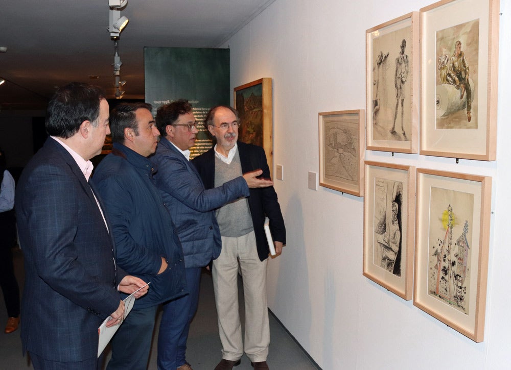 Inauguración de la exposición 'De principio a fin', dedicada a Benjamín Palencia