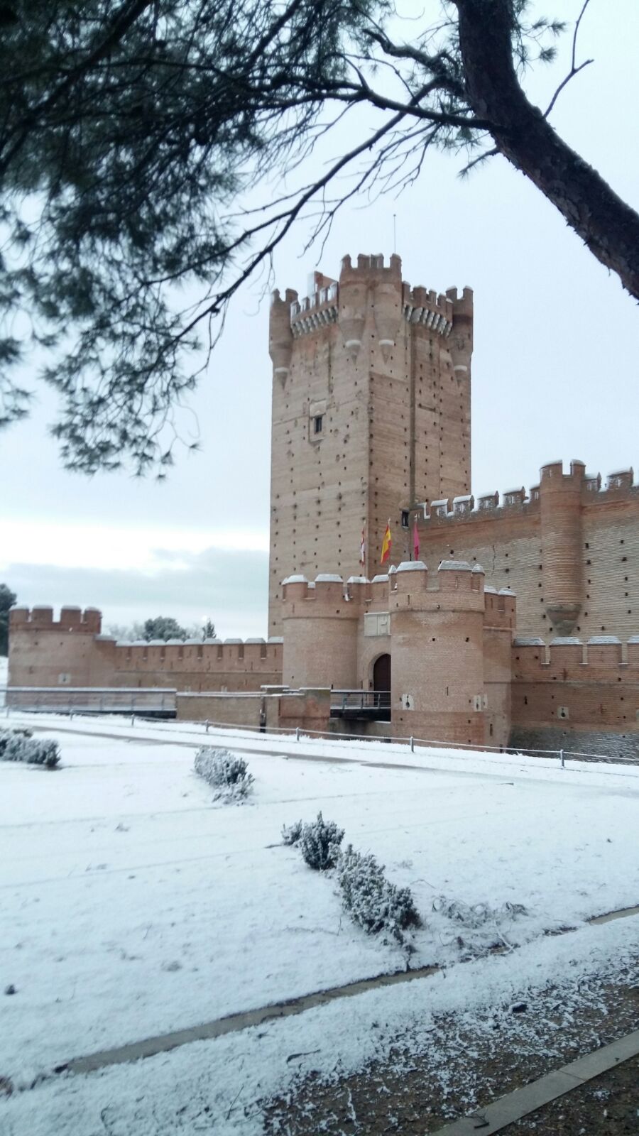 Nieve en Medina del Campo