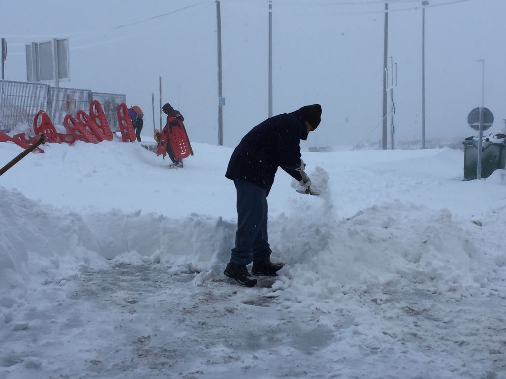 Nieve en la provincia de Segovia