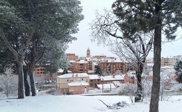 Nieve en Medina del Campo