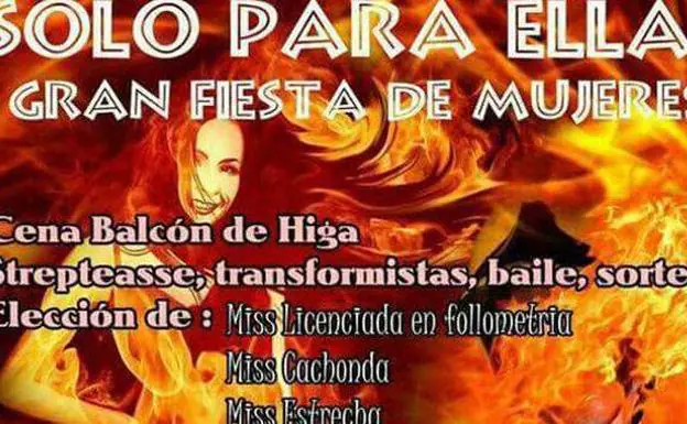 Polémica en Güímar por la fiesta para mujeres 'Miss Licenciada en Follometría' y 'Miss Cachonda'