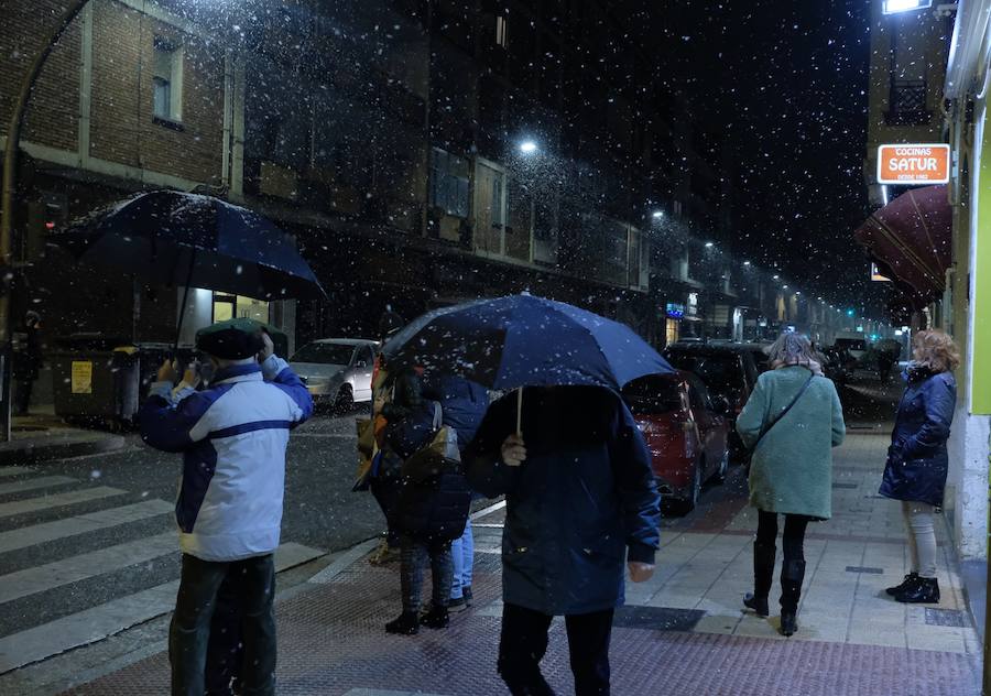 Nieva en Valladolid