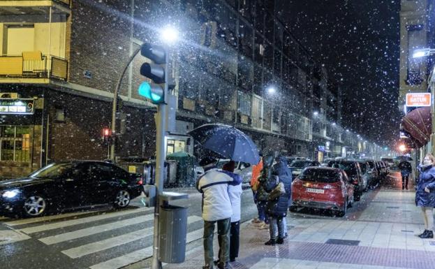 La nieve se asoma a Valladolid