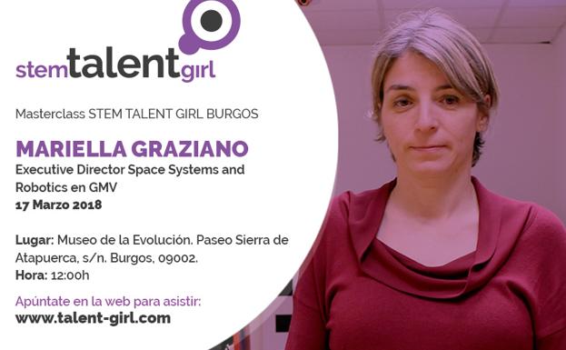 Mariella Graziano impartirá este sábado la quinta masterclass del proyecto Stem Talent Girl