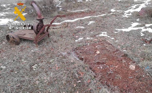Dos detenidos por robar 4 toneladas de chatarra en una explotación de Merindad de Río Ubierna