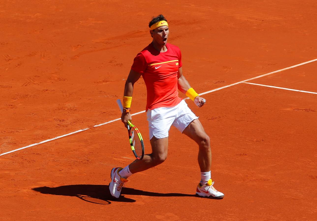 Copa Davis: Nadal-Zverev, en imágenes