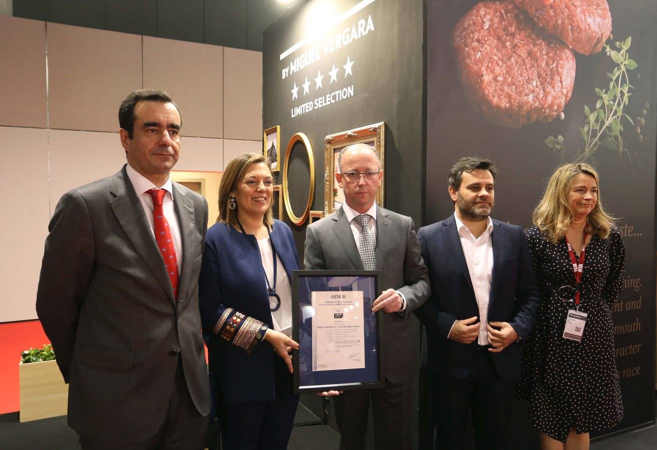 La consejera de Agricultura, Milagros Marcos, visita la Feria Alimentaria 2018