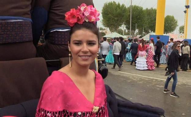 Tana Rivera no falta a la cita con la Feria de Abril de Sevilla