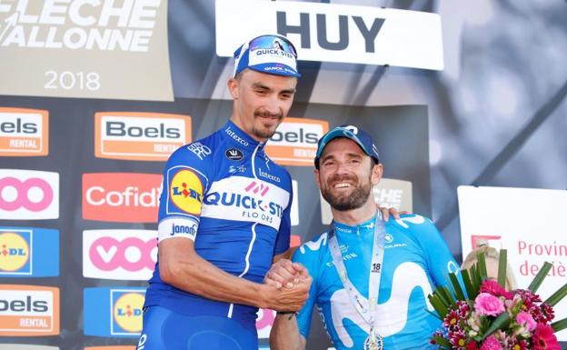 Alaphilippe destrona a Valverde en la Flecha Valona