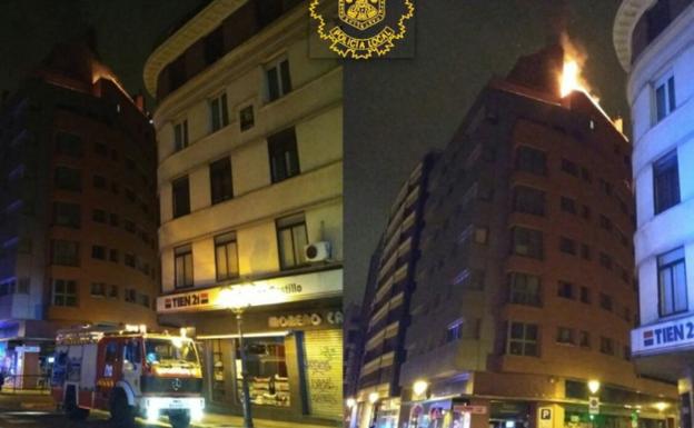 Incendio sin heridos en una vivienda de la calle Madrid