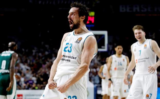 El Madrid, a una victoria de la Final Four, celebra el regreso de Llull