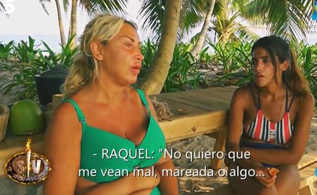 Raquel Mosquera, evacuada de la isla