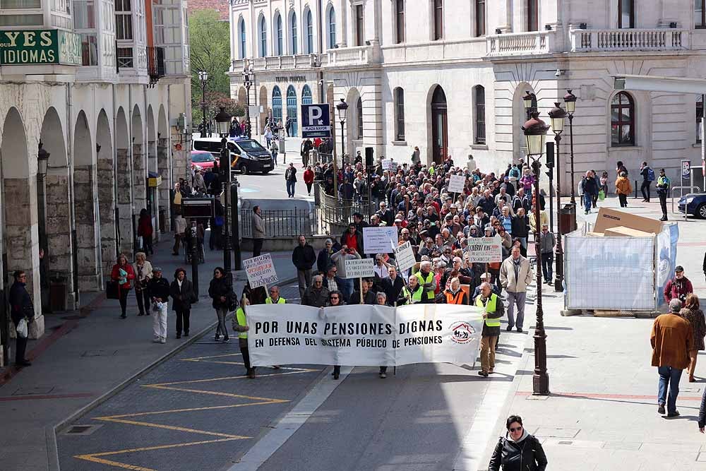 Manifestación en defensa de las pensiones