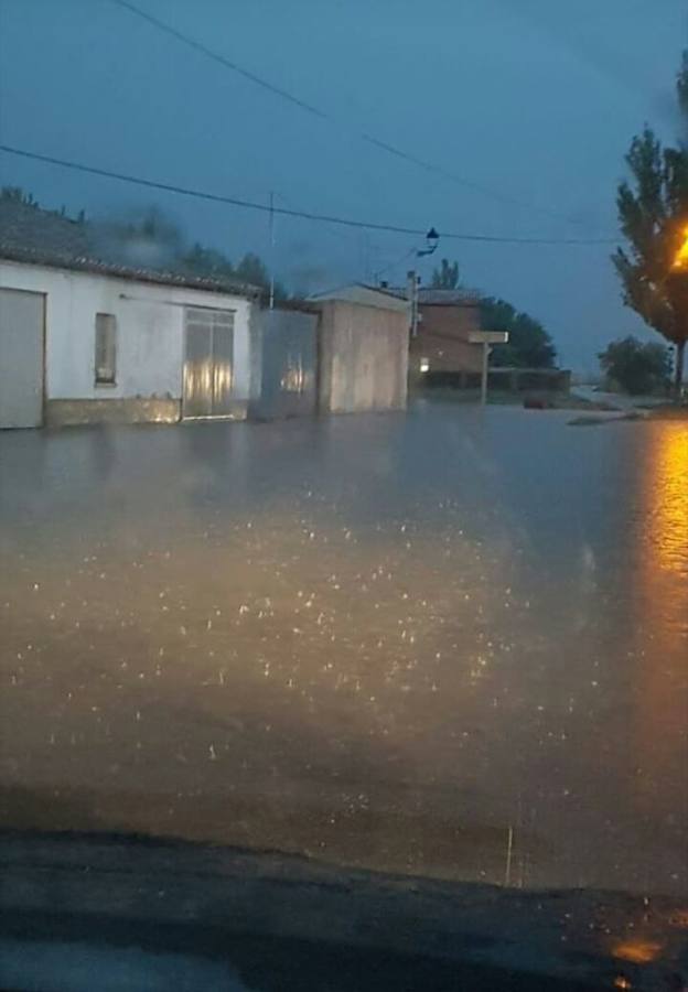 Inundaciones en Villarramiel por las fuertes lluvias