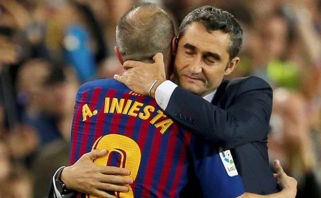 Valverde: «Andrés nos ha hecho vivir el fútbol en toda su dimensión»