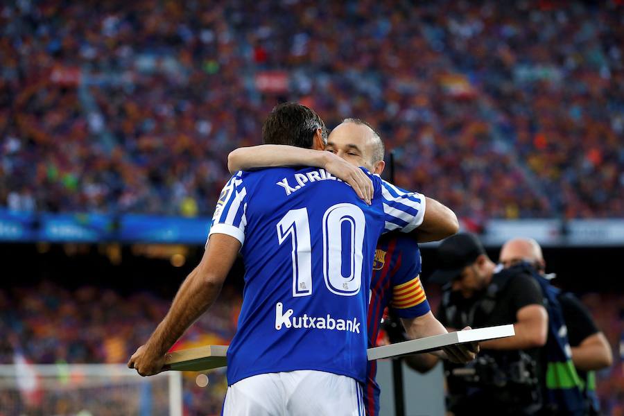 Las mejores imágenes de la despedida de Iniesta