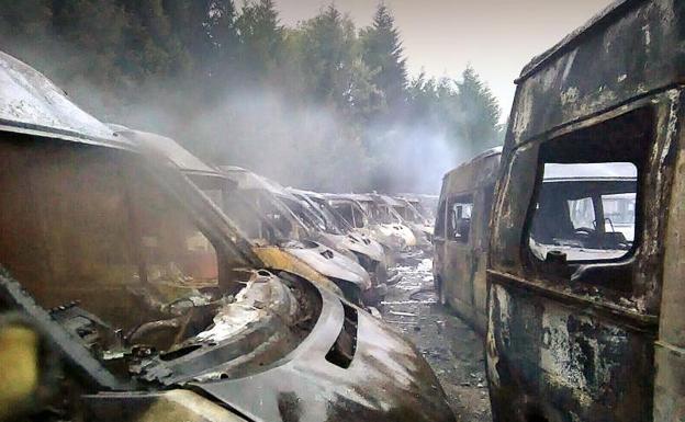 Los daños por el fuego de Ambuibérica en Vizcaya superan el millón de euros