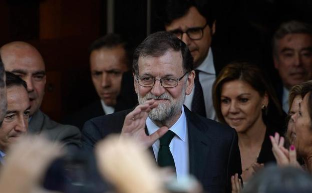 Rajoy destaca los «históricos» datos de empleo: «Sigamos trabajando por el interés general»