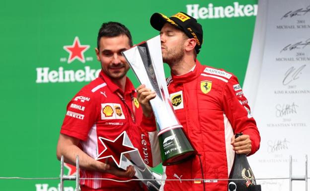 Vettel vuelve a las andadas