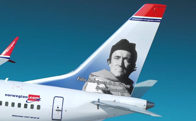 El eterno Félix Rodríguez de la Fuente volará en dos aviones de Norwegian