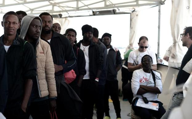 Casi la mitad de inmigrantes del 'Aquarius' quieren ir a Francia