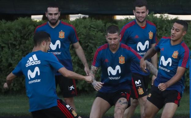 La Roja adelanta su entrenamiento por el calor