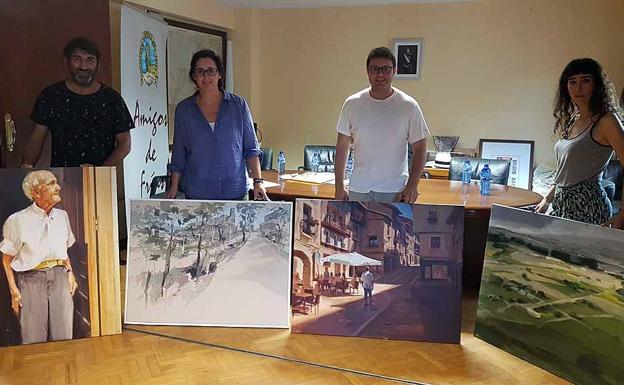 Ana Sánchez Lucas, ganadora del XXXI Concurso Nacional de Pintura 'Ciudad de Frías'