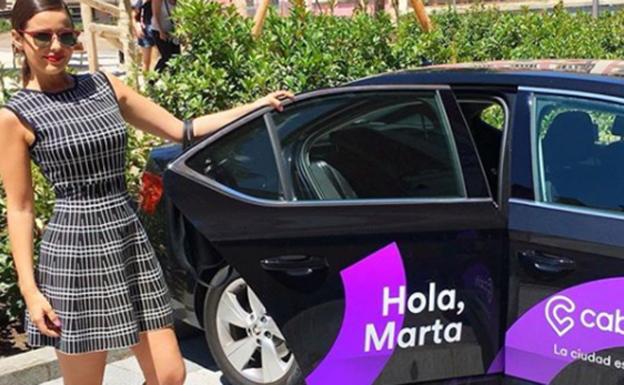 Marta Torné, posado polémico con Cabify