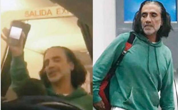 Alejandro Fernández hace un 'Melendi' en un avión