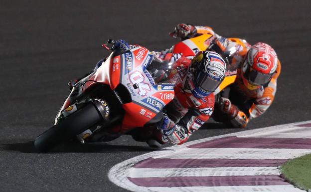 Dovizioso marca el paso sobre el estropeado Silverstone