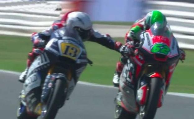 Romano Fenati pide «disculpas» por su acción con Manzi