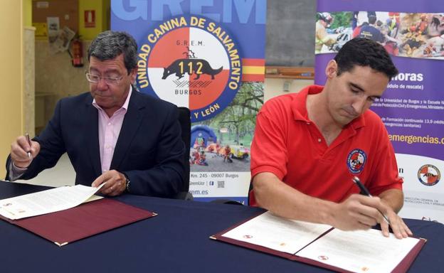 La Diputación de Burgos aporta 10.000 euros al GREM para el mantenimiento de su base y continuar su formación