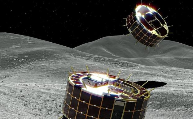 Los microrrobots exploradores enviados por Japón comienzan la inspección del asteroide