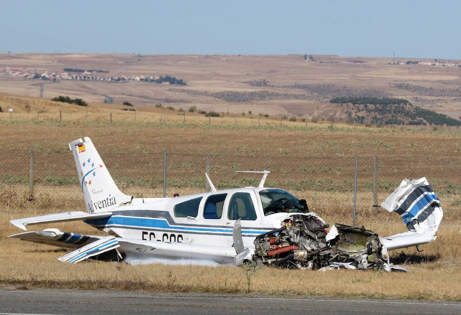 Sin un rasguño, tras estrellarse con su avioneta en Fuentemilanos