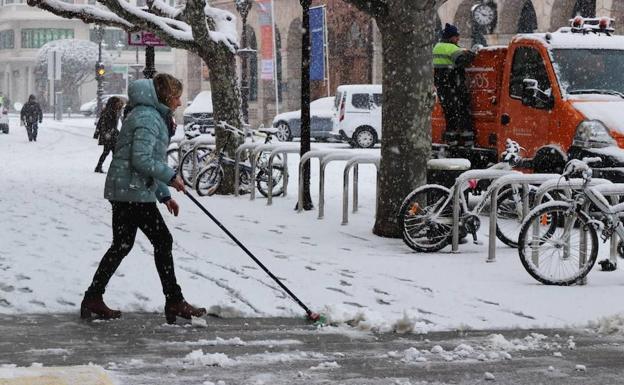 Llega la nieve a Burgos