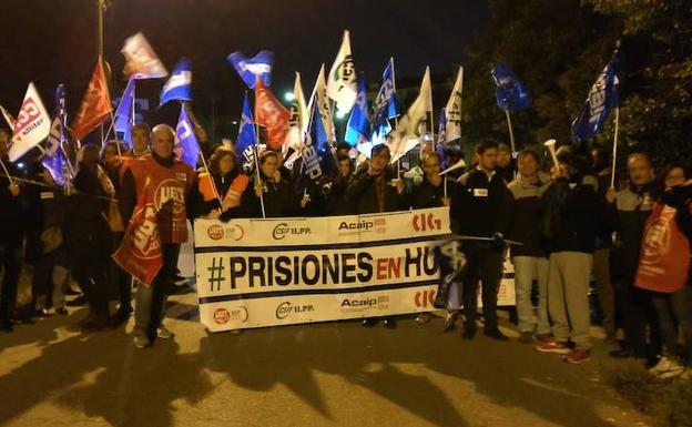 Aumenta la «frustración» entre los funcionarios de prisiones en la segunda jornada de huelga