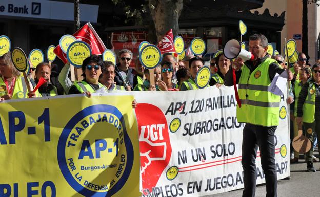 Los trabajadores de la AP-1 piden la subrogación de toda la plantilla