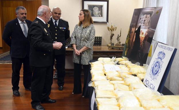 Cinco detenidos y 90 kilos de speed incautados en acción antidroga en Burgos