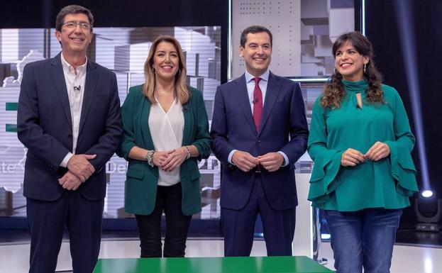 Las frases de los candidatos andaluces en el debate