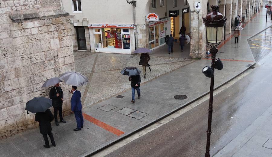 La lluvia llega a Burgos para quedarse