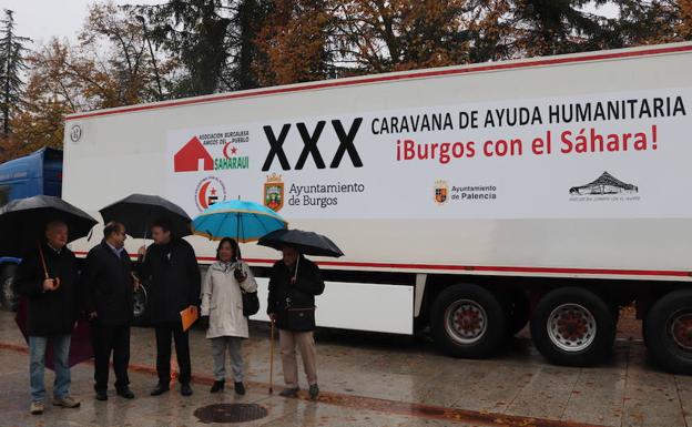 Burgos envía 22 toneladas de alimentos y 7 coches a los refugiados saharauis