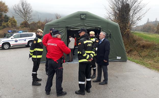 Guardia Civil y Ertzaintza realizan un simulacro de los protocolos de seguridad de Garoña