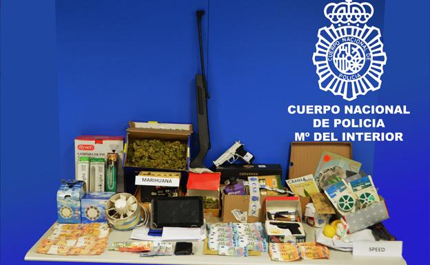 La Policía Nacional detiene en Miranda a una familia por tráfico de drogas