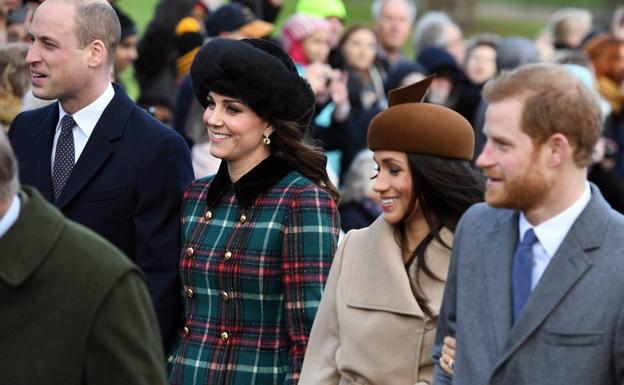 Los Duques de Cambridge y Sussex pasarán juntos la Navidad