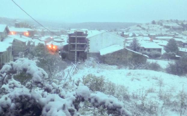 Palacios de la Sierra registra esta noche una de las temperaturas más bajas con -2,6 grados