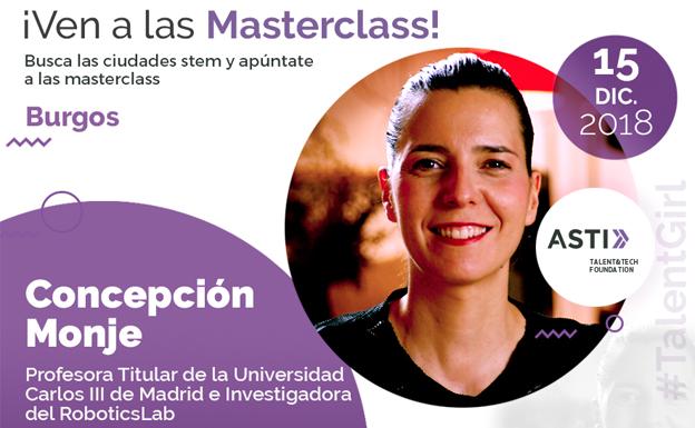 Concepción Monje, experta internacional en robótica, imparte la segunda masterclass del proyecto STEM Talent Girl