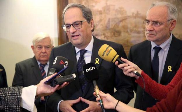 Torra tiende la mano a Sánchez pero le amenaza con la vía unilateral eslovena