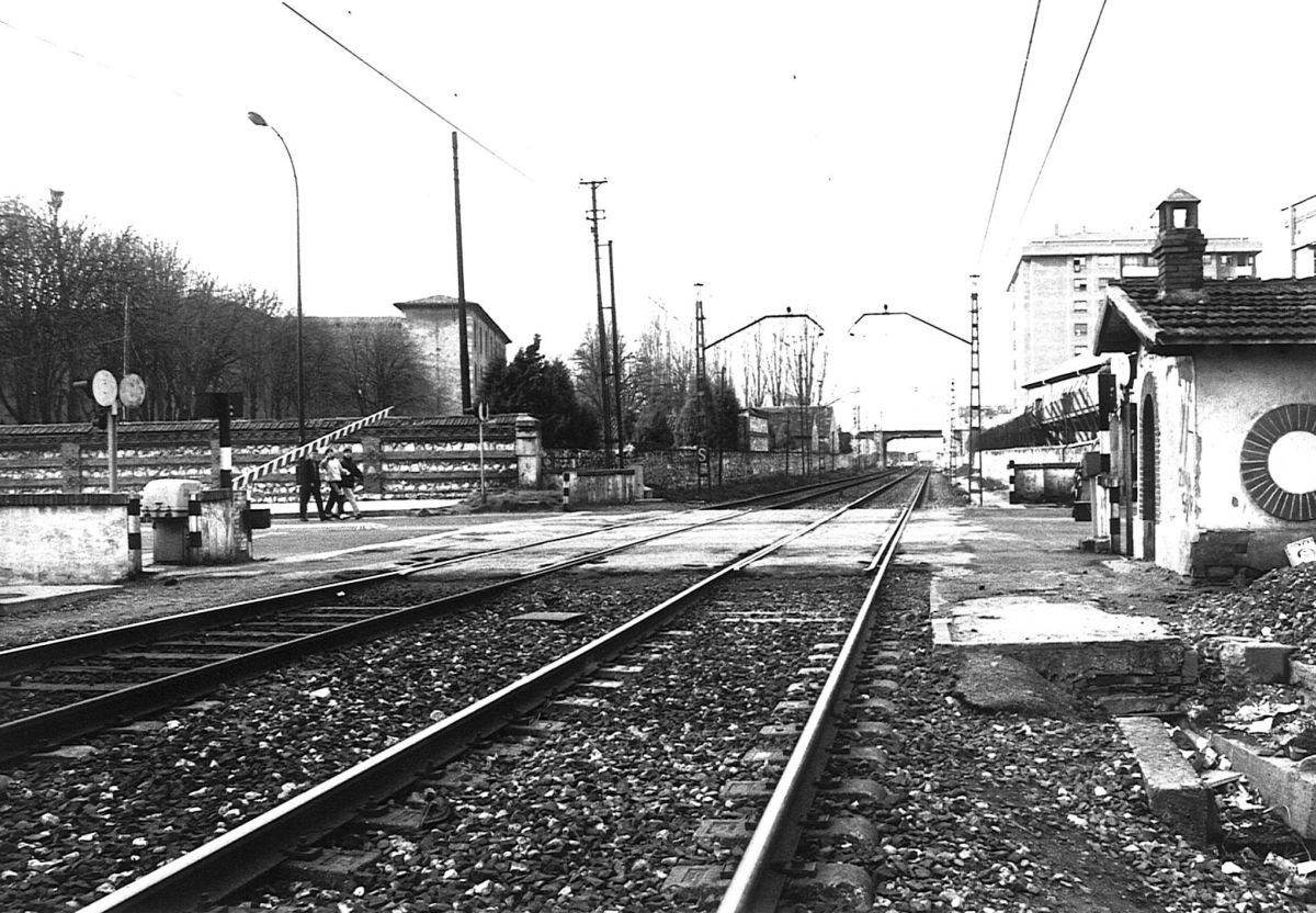 El tren a su paso por Burgos