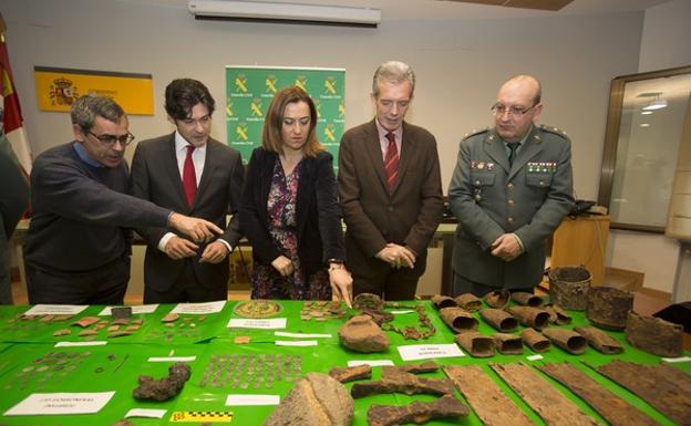 La Guardia Civil recupera 257 piezas arqueológicas expoliadas de diversos yacimientos del Valle del Tiétar