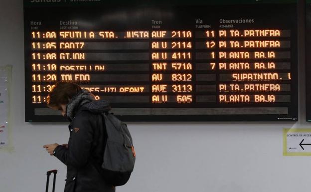 La salida de Navidad comienza con cancelación de 571 trenes por la huelga de Renfe